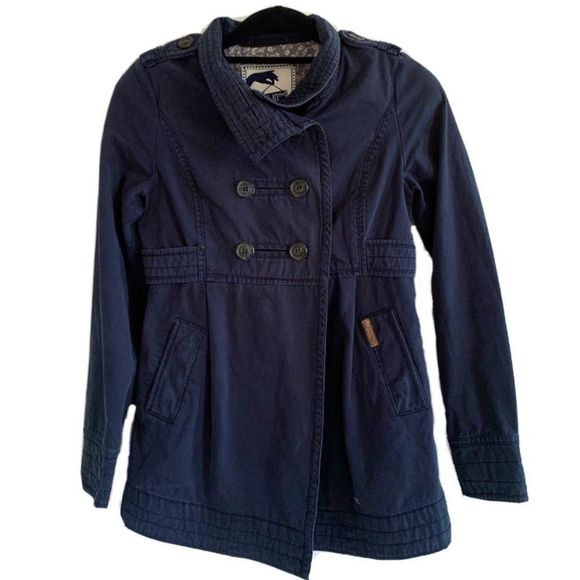 KHUJO | Navy Blue Button Up Jacket - Picture 4 of 6